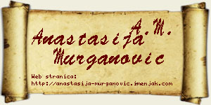 Anastasija Murganović vizit kartica